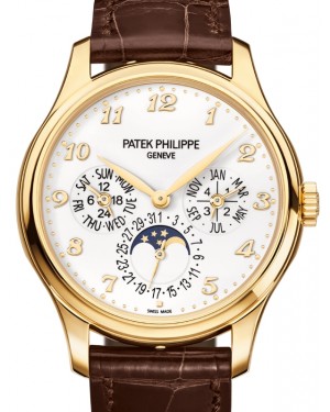 Patek Philippe 5327J-001 Grand Complications 39mm Ivory Arabic Yellow Gold Leather - Brand New