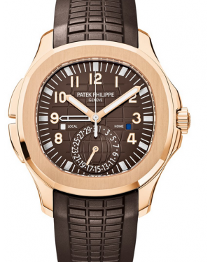 Patek Philippe Aquanaut Travel Time Rose Gold Brown Dial 5164R-001 - BRAND NEW