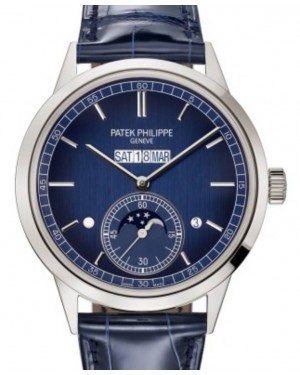 Patek Philippe Grand Complications In-Line Perpetual Calendar Platinum Blue Dial 41.3mm 5236P-001 - BRAND NEW