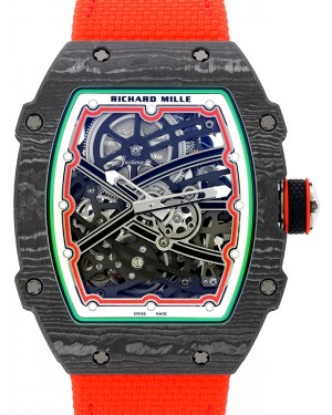 Richard Mille Extra Flat Italy Carbon TPT Red Green RM 67-02 - BRAND NEW