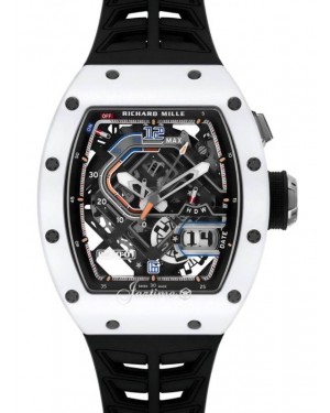 Richard Mille Automatic With Declutchable Rotor ATZ White Ceramic RM 30-01 - BRAND NEW