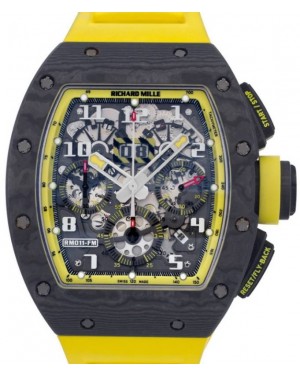 Richard Mille Flyback Chronograph "Felipe Massa" Carbon Yellow Accents RM 011