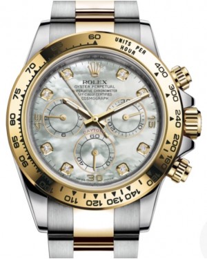 All White Dial, Yellow-Gold & Steel (Two-Tone) - Rolex Daytona Watches ON  SALE