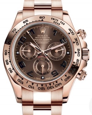 Rolex Daytona Rose Gold Chocolate Arabic Dial 116505 - PRE-OWNED