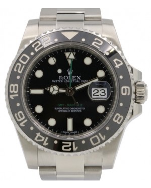 Rolex GMT-Master II Stainless Steel Black Dial Oyster Bracelet 116710LN - PRE-OWNED
