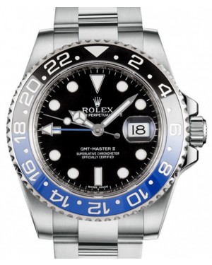 Rolex GMT-Master II “Batman” Steel Black Dial Oyster Bracelet 116710BLNR - BRAND NEW