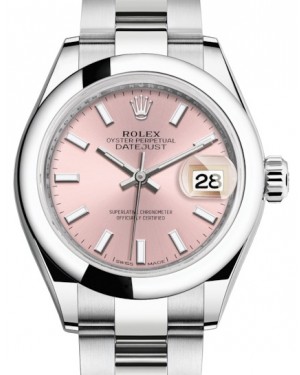 Pink Dial & Oyster Bracelet Rolex Lady-Datejust 28 Watches ON SALE