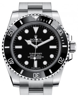Rolex Submariner No Date Stainless Steel 40mm Black Dial 114060 - BRAND NEW