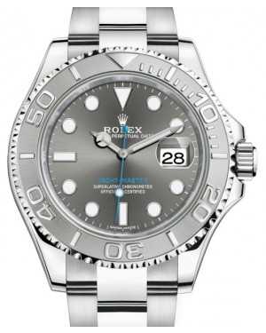 Stainless Steel, Platinum Bezel Rolex Yacht-Master 40 Watches ON SALE