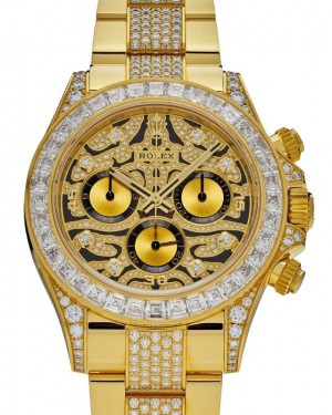 Rolex Daytona "Eye of the Tiger" Yellow Gold Diamond Dial & Bracelet 116598TBR
