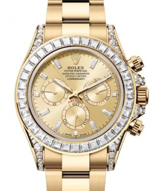 Rolex Daytona Yellow Gold Golden Diamond Dial & Bezel Oyster Bracelet 126598TBR