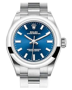 Rolex Oyster Perpetual 28 Blue Index Dial 276200 - BRAND NEW