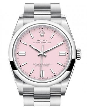 Rolex Oyster Perpetual 36 Candy Pink Index Dial 126000 - BRAND NEW