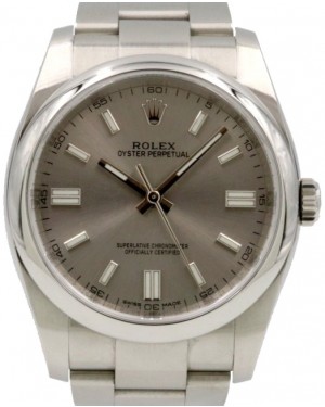 Rolex Oyster Perpetual 36 Stainless Steel Silver Index Dial & Domed Bezel Oyster Bracelet 116000 - PRE-OWNED