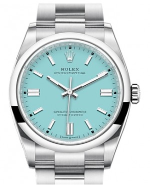 Rolex Oyster Perpetual 36 "Tiffany" Turquoise Index Dial 126000 - BRAND NEW