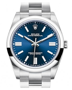 Rolex Oyster Perpetual 41 Blue Index Dial 124300 - BRAND NEW