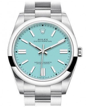 Rolex Oyster Perpetual 41 Turquoise "Tiffany" Index Dial 124300 - BRAND NEW
