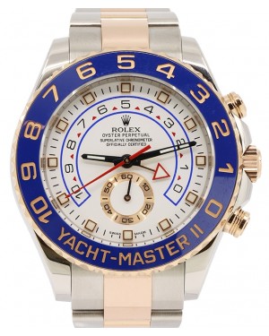 Rolex Yacht-Master II Rose Gold/Steel 44mm Blue Hands116681 - PRE-OWNED