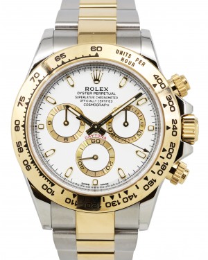 Rolex Daytona Yellow Gold/Steel White Dial Oyster Bracelet 116503 - PRE-OWNED