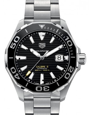 Tag Heuer Aquaracer Stainless Steel Black Index Dial & Stainless Steel Bracelet WAY201A.BA0927 - BRAND NEW