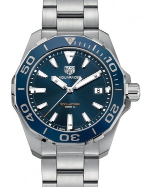 Tag Heuer Aquaracer Stainless Steel Blue Index Dial & Stainless Steel Bracelet WAY111C.BA0928 - BRAND NEW
