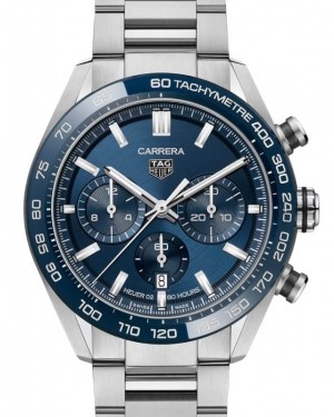 Tag Heuer Carrera Chronograph Stainless Steel/Ceramic 44mm Blue Dial CBN2A1A.BA0643 - BRAND NEW