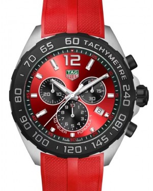 Tag Heuer Formula 1 Quartz Chronograph Stainless Steel 43mm Red Dial CAZ101AN.FT8055 - BRAND NEW