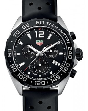 Tag Heuer Formula 1 Stainless Steel Black Index Dial & Rubber Strap CAZ1010.FT8024 - BRAND NEW