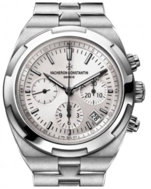 Vacheron Constantin Overseas Chronograph Stainless Steel White Dial Steel Bracelet 5500V/110A-B075 - BRAND NEW