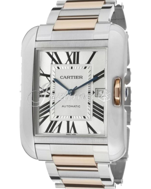 CARTIER W5310006 TANK ANGLAISE 18K PINK GOLD STEEL BRAND NEW