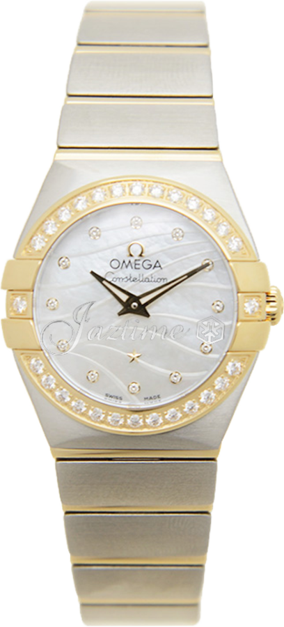 OMEGA 123.25.24.60.55.011 CONSTELLATION QUARTZ 24mm STEEL AND YELLOW GOLD BRAND NEW