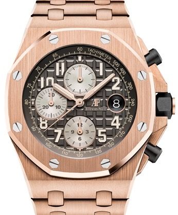 Audemars Piguet Offshore Chronograph 42mm Rose Gold Grey Arabic Dial 26470OR.OO.1000OR.02