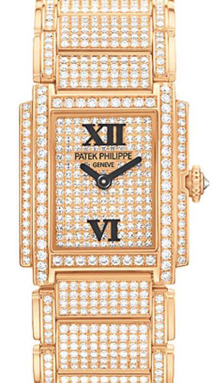 Patek Philippe Twenty~4 Ladies Rose Gold Diamond Pave 4909/50R-001 - BRAND NEW