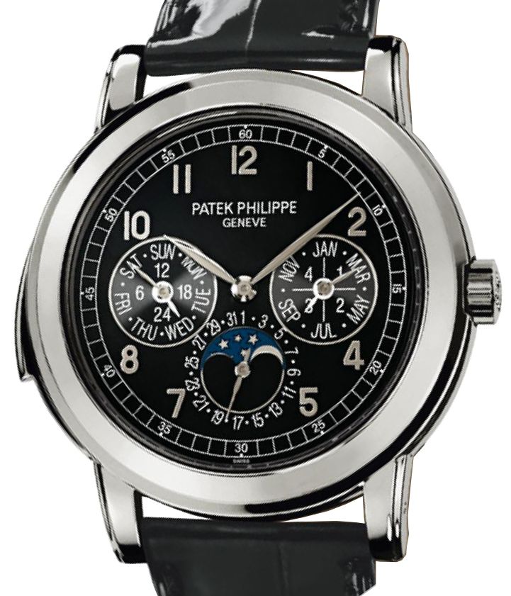 Patek Philippe 5074P-001 Grand Complications Day-Date Annual Calendar Moon Phase 42mm Black Arabic Platinum Automatic BRAND NEW