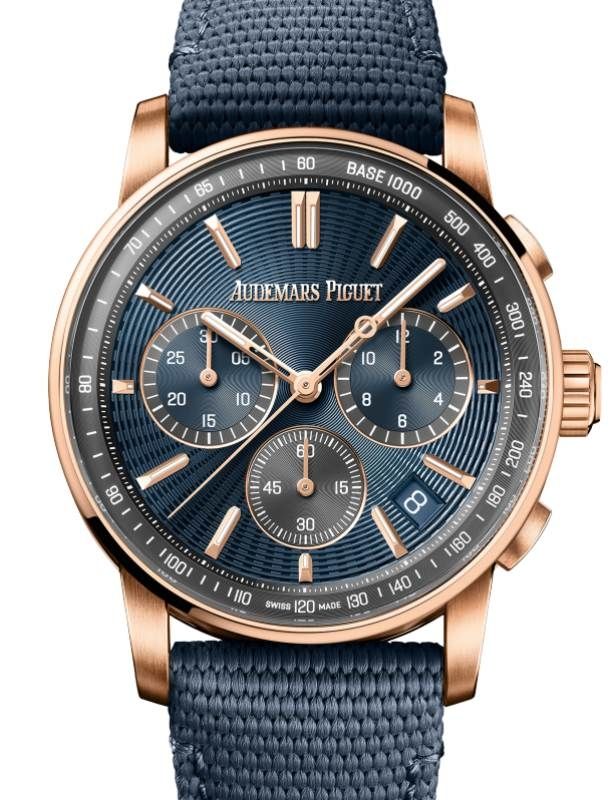 Audemars Piguet Code 11.59 Chronograph Pink Rose Gold 41mm Blue Dial 26393OR.OO.A348KB.01 - BRAND NEW