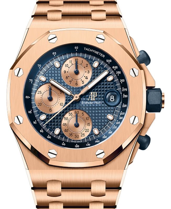 Audemars Piguet Offshore Chronograph "The Beast" 42mm Rose Gold Blue Dial 26238OR.OO.2000OR.01
