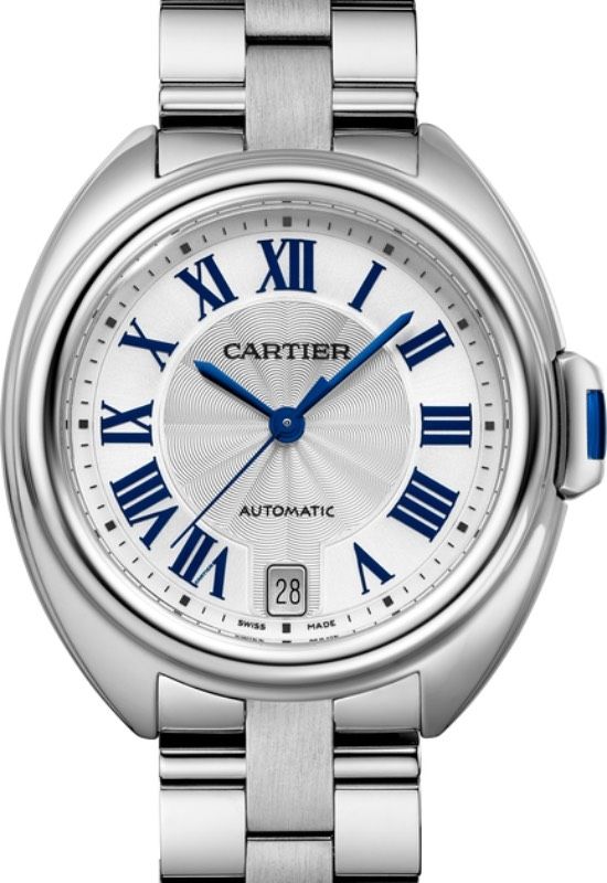 Cartier Cle de Cartier Women's Watch Automatic Stainless Steel 35mm Silver Dial Steel Bracelet WSCL0006 - BRAND NEW