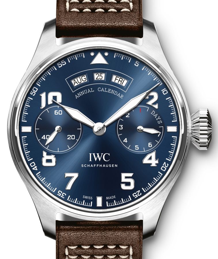 IWC Big Pilot?s Watch Annual Calendar Edition ?Le Petit Prince? IW502703 Blue Arabic White Gold Leather 46.2mm - BRAND NEW