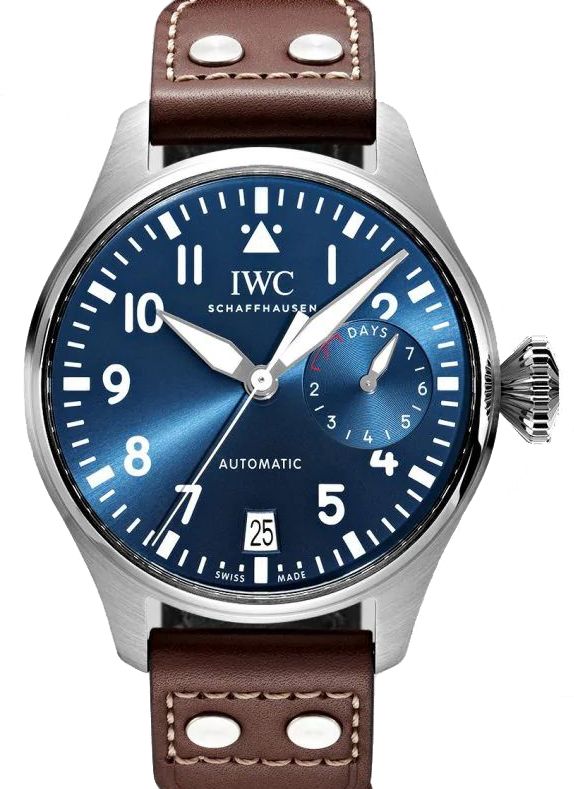 IWC Big Pilot?s Watch Edition ?Le Petit Prince? Stainless Steel Blue Dial & Steel Bezel Leather Strap IW501002 - BRAND NEW