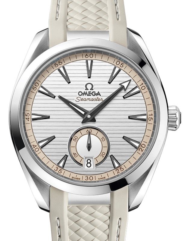 Omega Seamaster Aqua Terra 150M Co-Axial Master Chronometer Small Seconds 41mm Stainless Steel Silver Dial Rubber Strap 220.12.41.21.02.005 - BRAND NEW