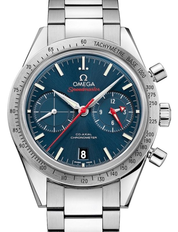 Omega Speedmaster '57 Co-Axial Chronometer Chronograph 41.5mm Blue Dial Stainless Steel Bracelet 331.10.42.51.03.001 - BRAND NEW