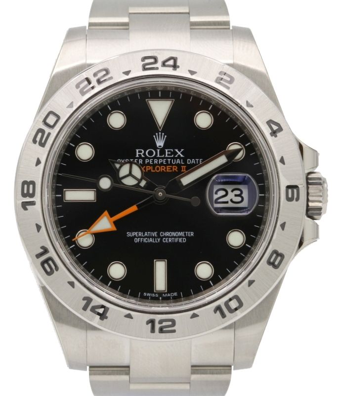 Rolex Explorer II "Steve McQueen" GMT Stainless Steel Black Dial 42mm Oyster Bracelet 216570 - BRAND NEW 