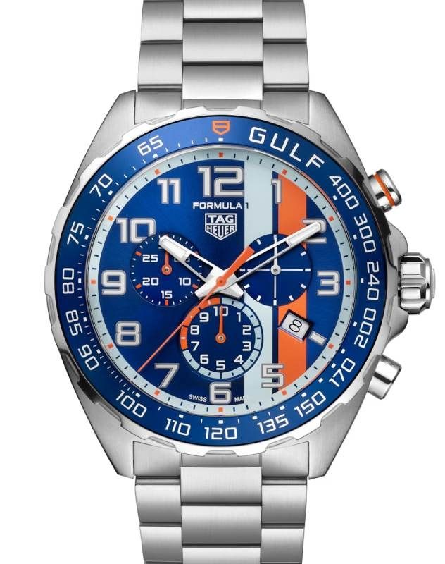 Tag Heuer Formula 1 Gulf Quartz Chronograph Stainless Steel 43mm Blue Dial CAZ101AT.BA0842 - BRAND NEW