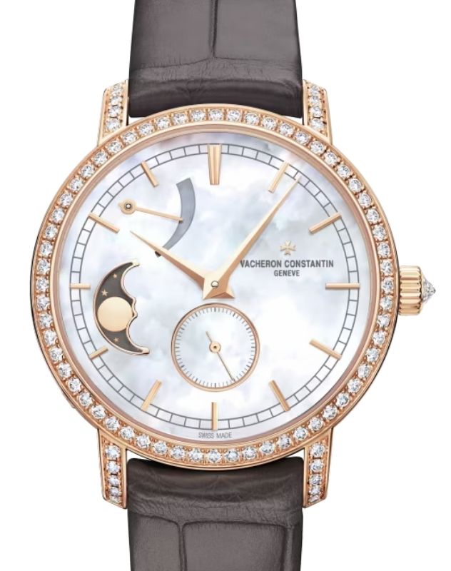 Vacheron Constantin Traditionnelle Moon Phase Pink Rose Gold/Diamonds 83570/000R-9915 - BRAND NEW
