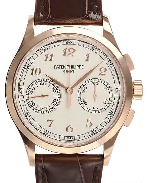 Patek Philippe Complications Manual Wind Chronograph Rose Gold Silver Dial 5170R 001