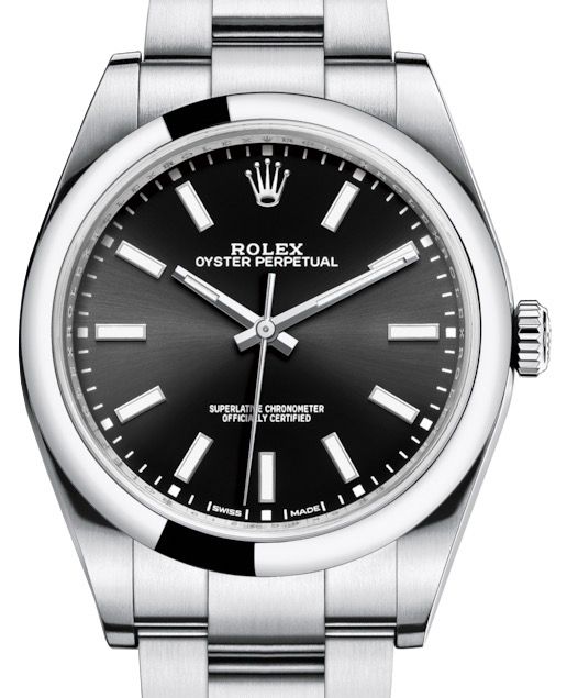 Rolex Oyster Perpetual 39 Black Index Dial 114300 BRAND NEW