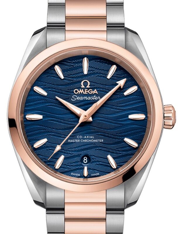 Omega ladies seamaster rose gold best sale