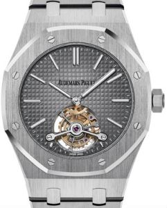 Audemars Piguet 26510PT.OO.1220PT.01 Royal Oak Tourbillon Extra-Thin 41mm Grey Index 950 Platinum BRAND NEW