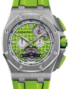 Audemars Piguet Royal Oak Offshore Tourbillon Chronograph Selfwinding 26540ST.OO.A038CA.01 Green Index Stainless Steel Rubber 44mm - BRAND NEW