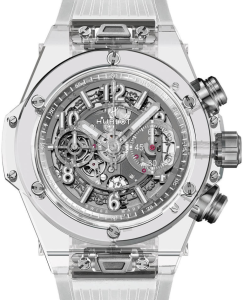 Hublot Big Bang Unico 411.JX.4802.RT Skeleton Arabic White Ceramic Case &amp; Rubber 45mm BRAND NEW